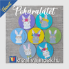 Kép 3/4 - Színes poháralátét nyuszis