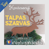 Kép 1/2 - Talpas szarvas karácsonyi dekoráció