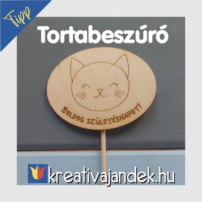Cicafejes tortadísz