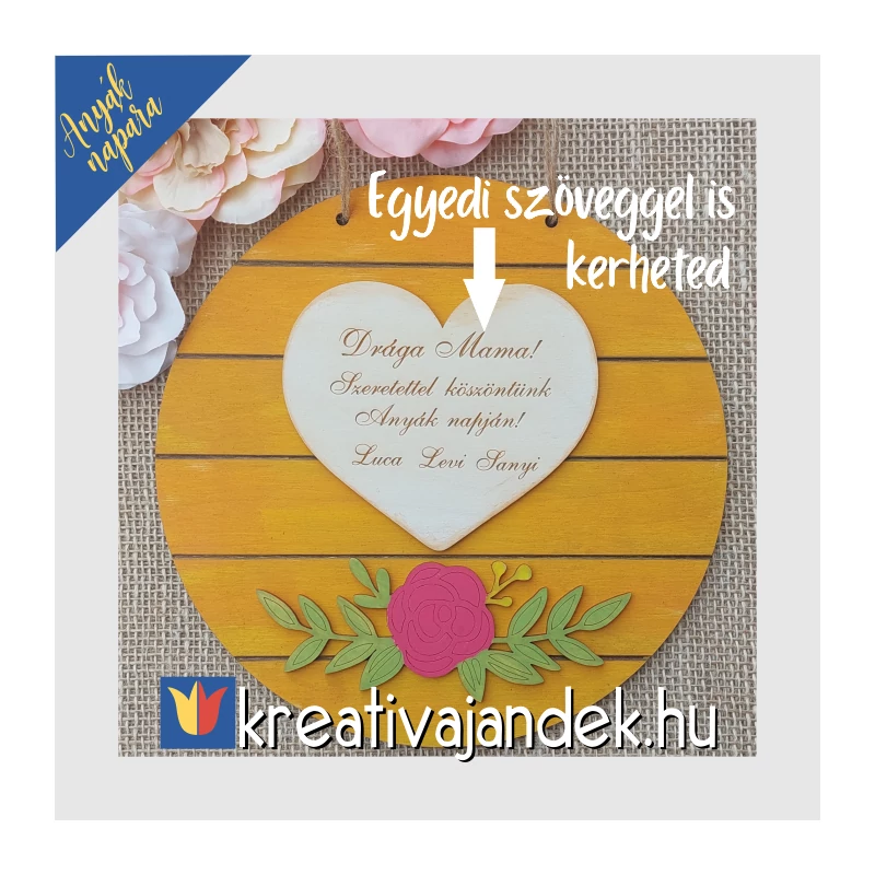 Anyáknapi ajándék egyedi gravírozással