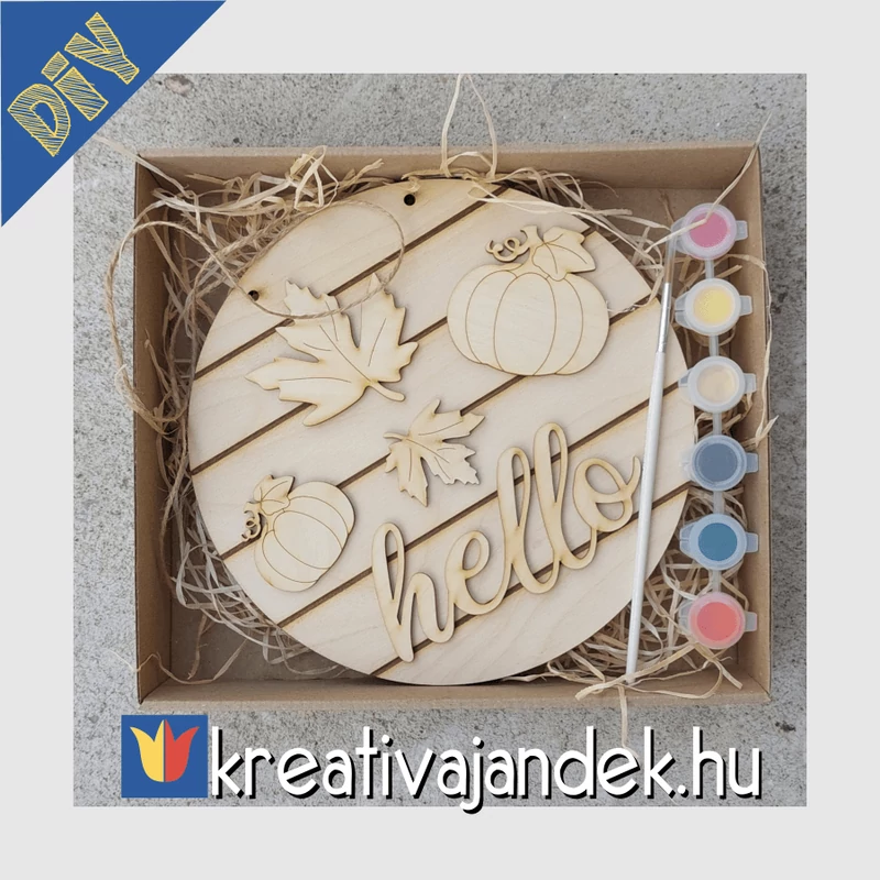 DIY őszi ajtódísz alkotó csomag