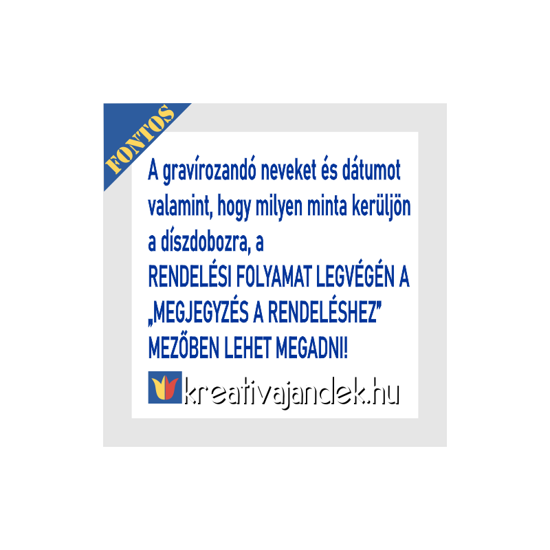 GRAVÍROZOTT SZERELEMLAKAT DÍSZDOBOZBAN