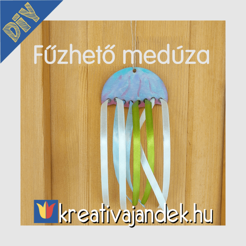 Fűzhető és színezhető medúza az alkotó csomagból